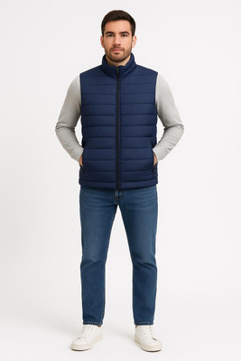 Aadhya designers Sleeveless Striped Men Jacket