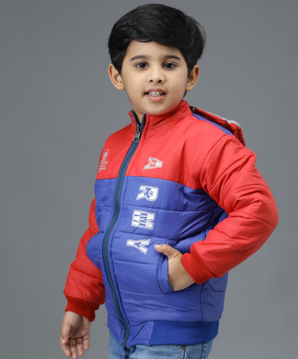 TRENDKNOT Full Sleeve Colorblock Boys Jacket