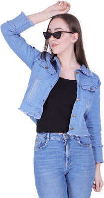 Fatima Full Sleeve Washed Women Denim Jacket