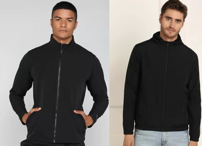 Tritika Full Sleeve Solid Men Jacket