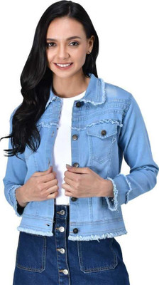 Ayeza Fashion Full Sleeve Solid Women Denim Jacket