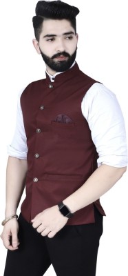 Coolking Sleeveless Solid Men Jacket