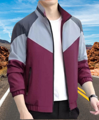 Tockcart Full Sleeve Colorblock Men Jacket