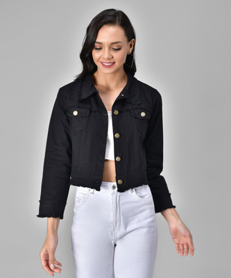Dee Nonu 3/4th Sleeve Solid Women Denim Jacket