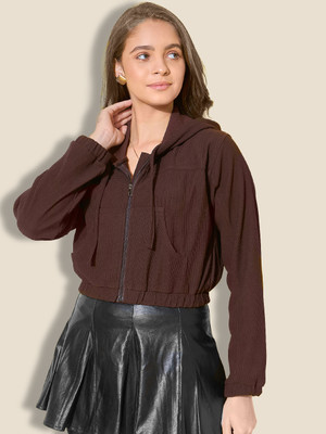 BuyNewTrend Full Sleeve Self Design Women Jacket