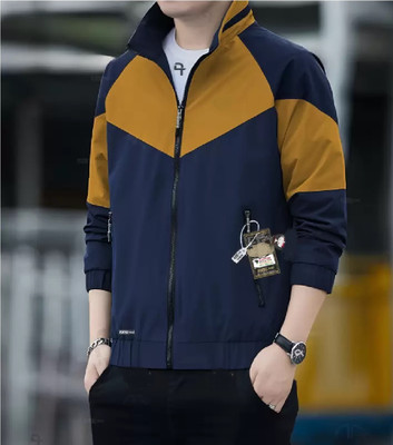 HRKBY JK Full Sleeve Colorblock Men Jacket