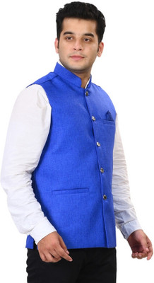 Vriaane Sleeveless Solid Men Jacket