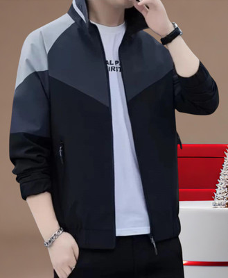 JNH Fashion Full Sleeve Colorblock Men Jacket