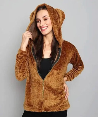 ShriShantiNath Full Sleeve Solid Women Jacket