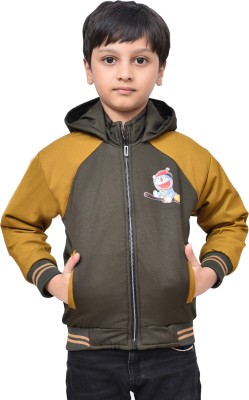 SSGARMENTS Full Sleeve Graphic Print Boys Jacket