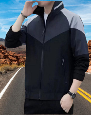 Tockcart Full Sleeve Colorblock Men Jacket