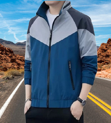 Tockcart Full Sleeve Colorblock Men Jacket