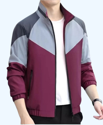 JNH Fashion Full Sleeve Colorblock Men Jacket
