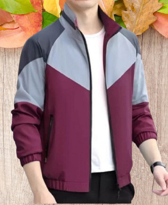 JNH Fashion Full Sleeve Colorblock Men Jacket