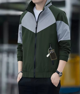 HRKBY JK Full Sleeve Colorblock Men Jacket