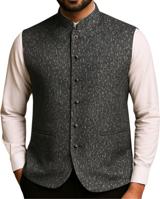 VS BRAND Sleeveless Solid Men Jacket