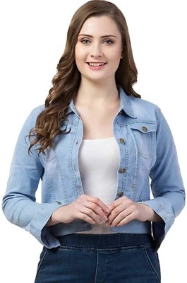 JAISAR 3/4th Sleeve Washed Women Denim Jacket