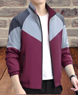 JNH Fashion Full Sleeve Colorblock Men Jacket