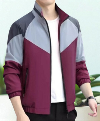 JNH Fashion Full Sleeve Colorblock Men Jacket