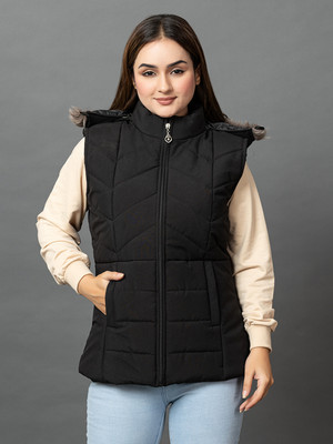 right decision Half Sleeve Solid Women Jacket