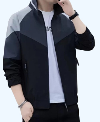 JNH Fashion Full Sleeve Colorblock Men Jacket