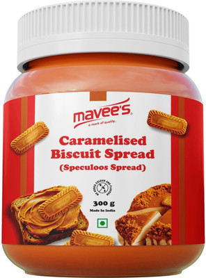 mavee's Caramelised Biscuit Spread Paste - Premium Toppings, Baking Spread Solutions(300 g)