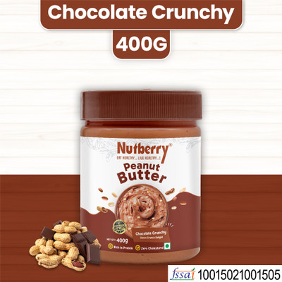 Nutberry Peanut Butter Chocolate Crunchy 400gm(400 g)
