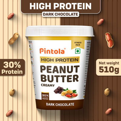 Pintola HIGH Protein Peanut Butter (Dark Chocolate) (Creamy)(510 g)