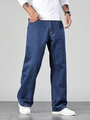 DENIM BOLD Loose Fit Men Dark Blue Jeans