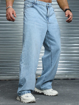 Mocktail Kocktail Loose Fit Men Light Blue Jeans