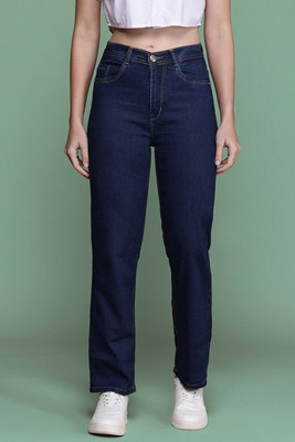 Shine World Boyfriend Women Dark Blue Jeans