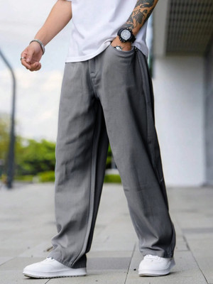 Xee Loose Fit Men Grey Jeans