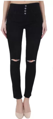linaria Slim Women Black Jeans