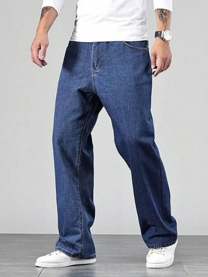 AzureAttire Straight Fit Men Dark Blue Jeans