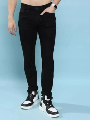 itup Slim Men Black Jeans
