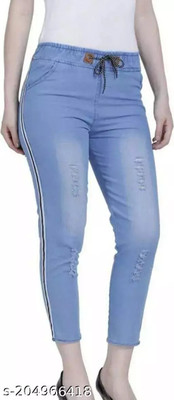 VOLMERE Jogger Fit Girls Blue Jeans