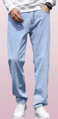 shre.ce Loose Fit Men Light Blue Jeans