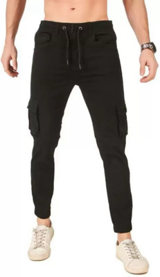 Last Exit Lifestyle Jogger Fit Men Black Jeans