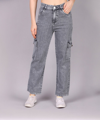 KASHIAN Boyfriend Women Grey Jeans