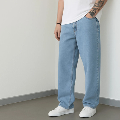 DAIME Straight Fit Men Light Blue Jeans