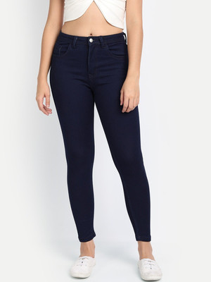 Herway Skinny Women Dark Blue Jeans