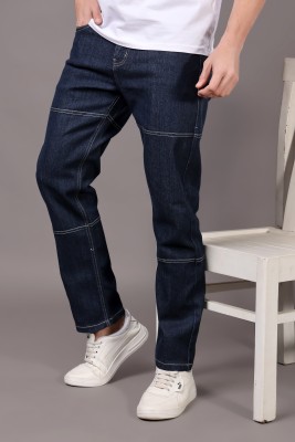 ZAYSH Relaxed Fit Men Dark Blue Jeans