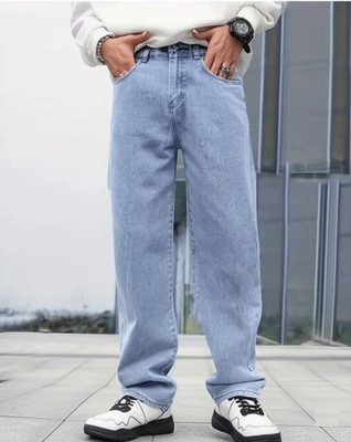 RABEZO DENIM Loose Fit Men Light Blue Jeans