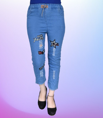 GlamSmart Tapered Fit Girls Blue Jeans