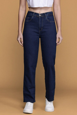 Drewin Boyfriend Women Dark Blue Jeans