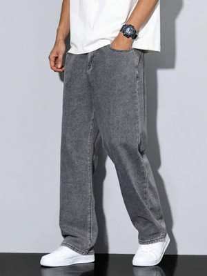 comfits Loose Fit Men Grey Jeans
