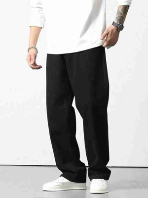 DENIM BOLD Straight Fit Men Black Jeans