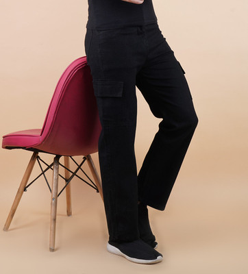 linaria Loose Fit Men Black Jeans