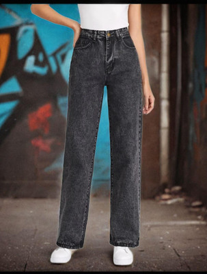 Ann Springs Boyfriend Women Black Jeans