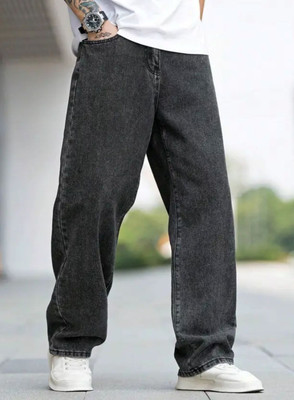 Flaring Regular Men Grey Jeans